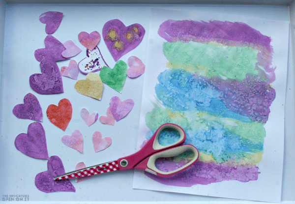 Water Color Hearts from Kim Vij at The Educators' Spin On it