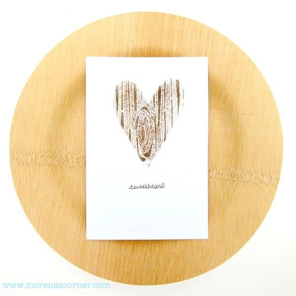 stenciled Valentine