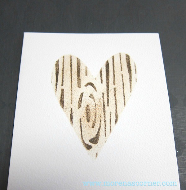 Valentines Cards - Heart stencil