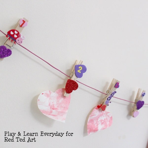 Valentine’s Day Washing Line – Toddler Activity