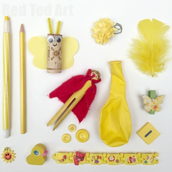 Yellow Colour Hunt Rainbow Activity for Kids