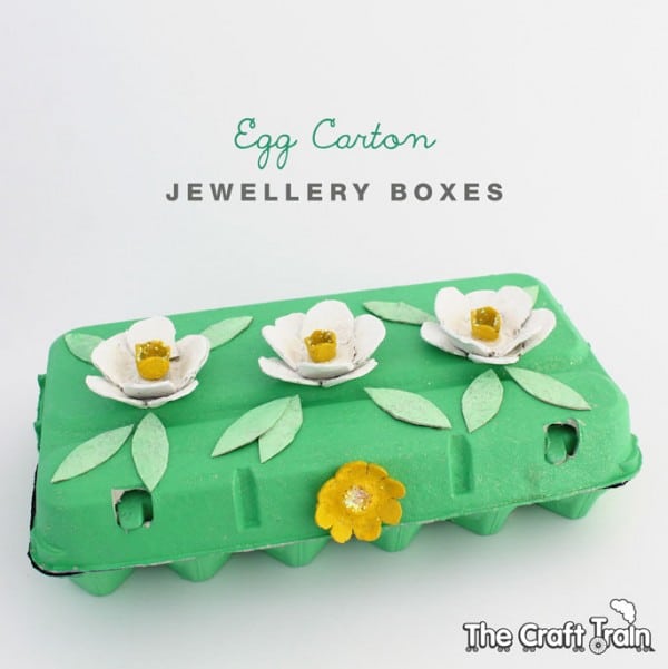 egg carton craft - jewelry box