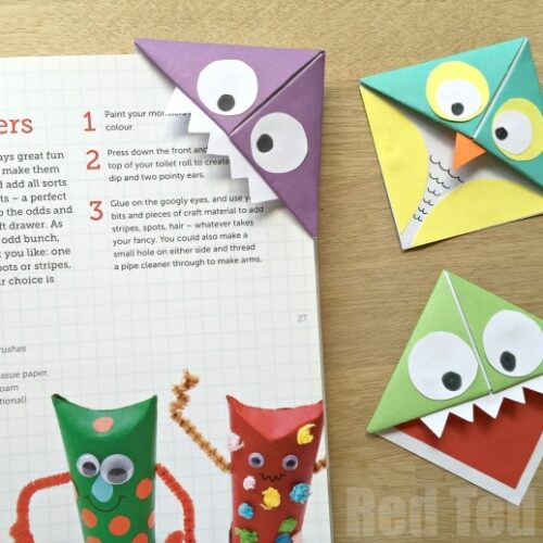 Corner Bookmarks for Boys - Red Ted Art - Kids Crafts