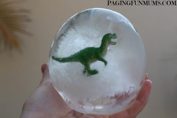 water balloon ideas - ice dinosaur eggs