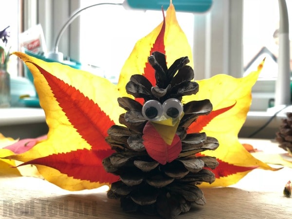 pine cone turkey for preschoolers
