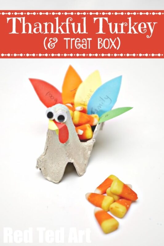 From Egg Carton to Thankful Turkey a super duper cute upcycled project, getting the kids think about what they are thankful for
