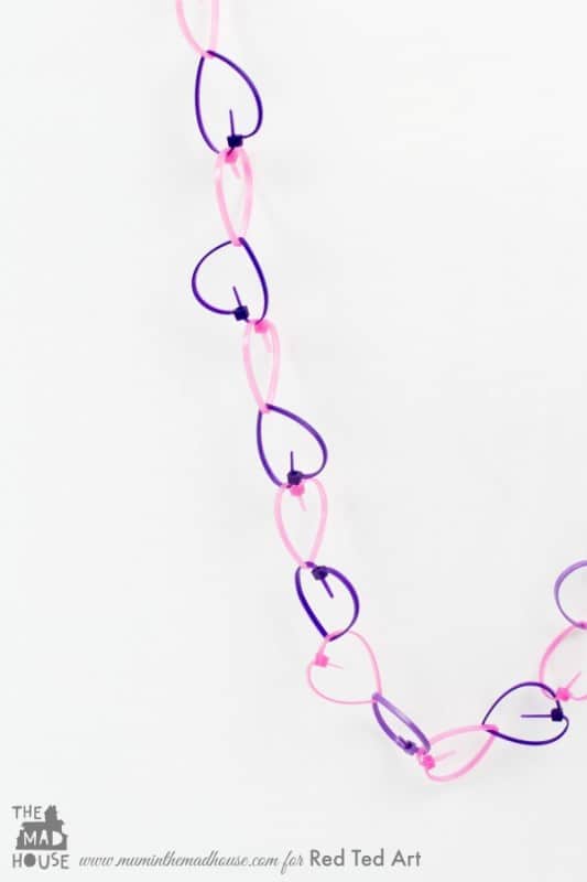 Cable Tie Crafts (Zip Ties) here is a fun and quirky craft for using cable ties - turn them into a quick and easy heart garland (5)