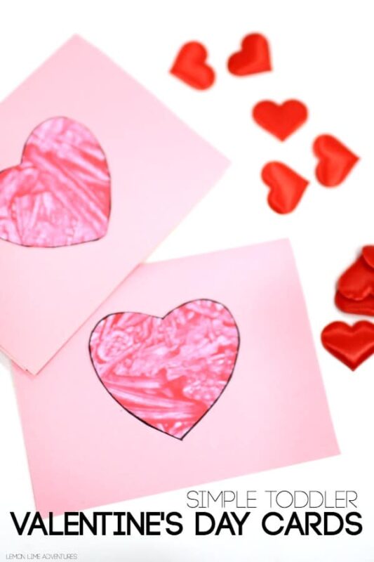 Easy Toddler Valentines Day Cards - these are so easy to make and look adorable (1)