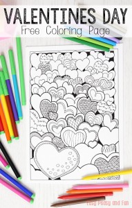 Field-of-Hearts-Valentines-Day-Coloring-Page-for-Adults-and-Kids