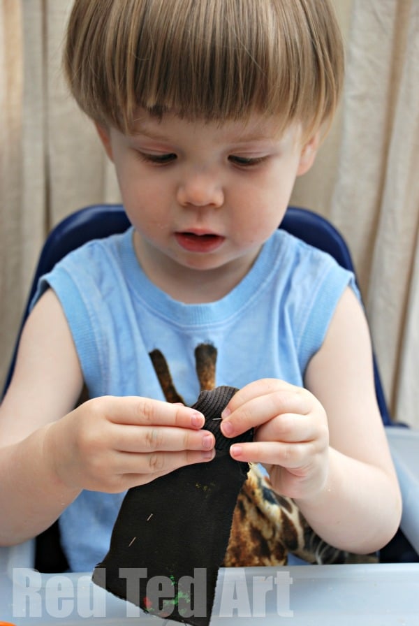 Teaching Kids To Sew Red Ted Art Kids Crafts Teaching kids to sew red ted art kids crafts