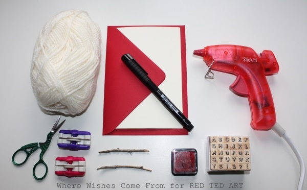 Valentine Wishes Card Supplies