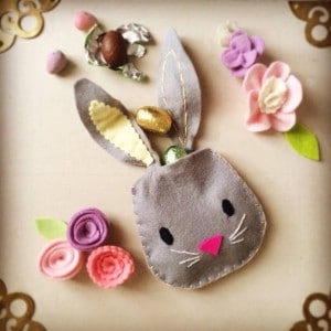 Easy BUNNY CRAFTS: bunny pouch