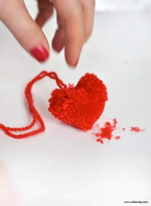 valentines day pom poms