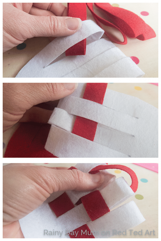 DIY Woven Hearts - a wonderful little heart craft inspired by Scandinavian Heart Baskets. These are wonderful at Valentine's or as Christmas Ornaments. See Red Ted Art for more info!
