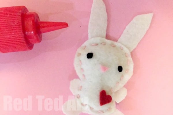 Sewing projects for kids - felt softie bunnies