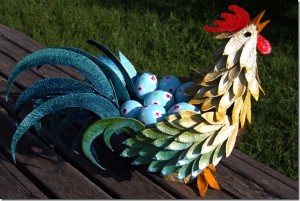 egg-carton-rooster-for-Easter