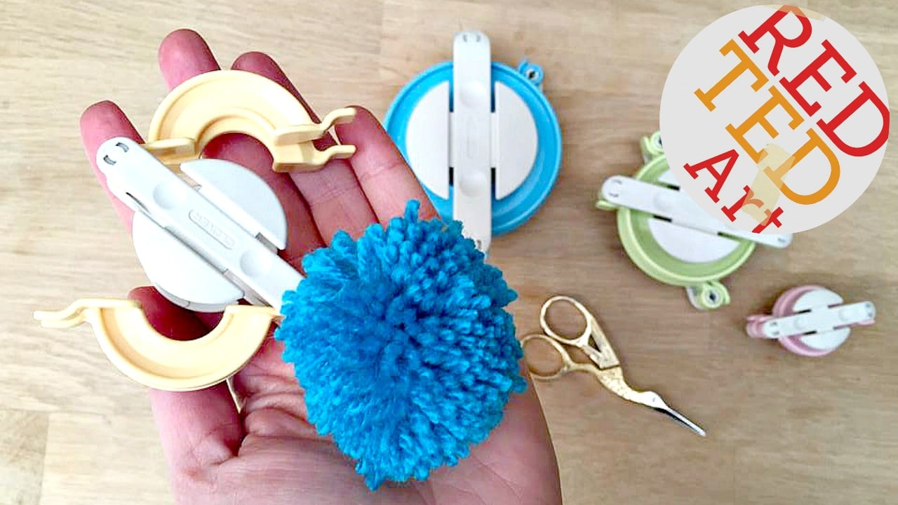 How to make a Pom Pom maker Tutorial (Craft Basics - Yarn Pom Pom) 