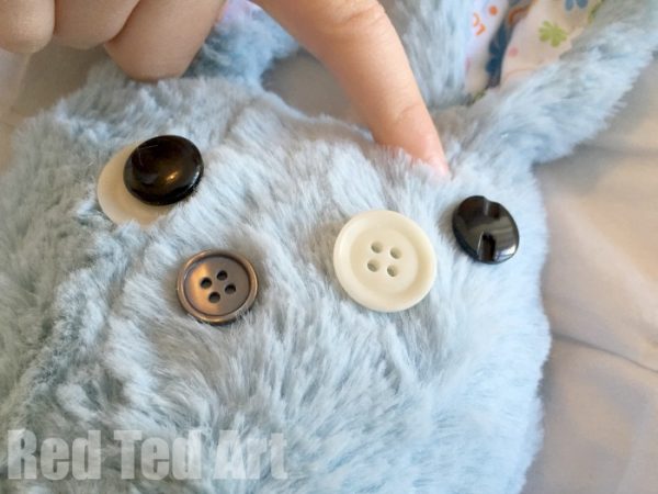sewing a softie with kids