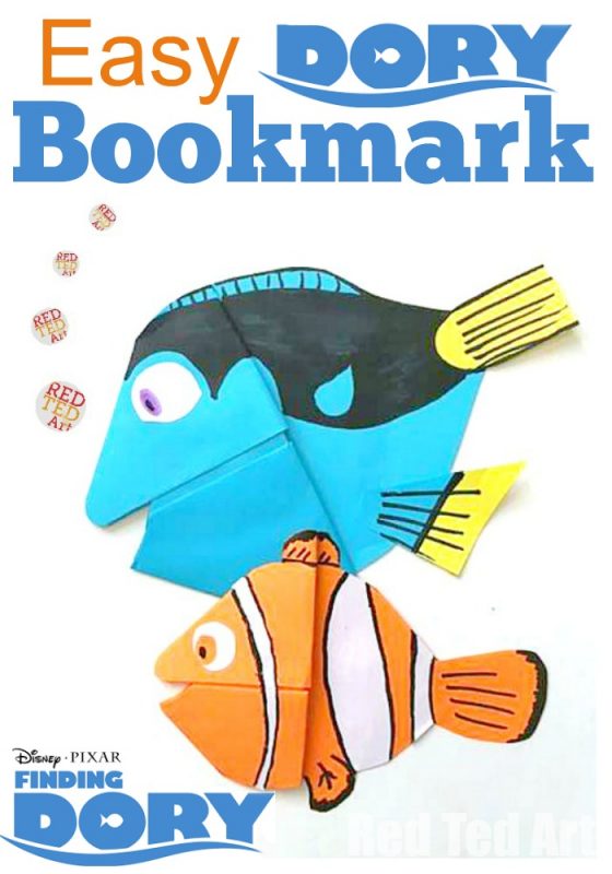 Finding Dory Craft - Dory Bookmark - Red Ted Art - Kids Crafts