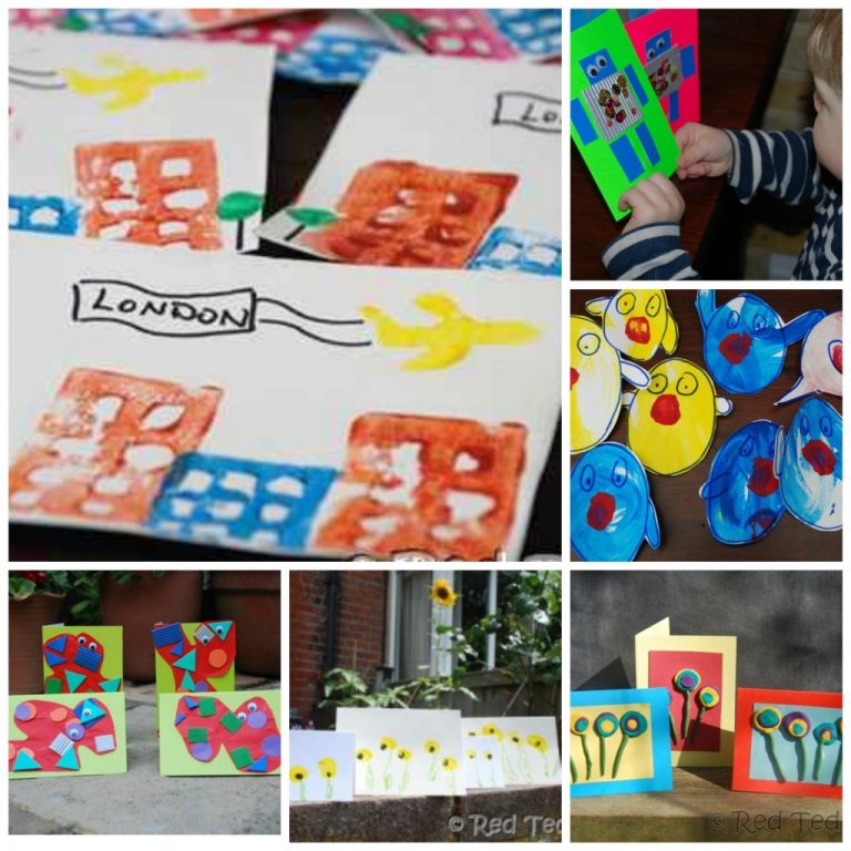 Easy Pop Up Birthday Card DIY - Red Ted Art - Kids Crafts