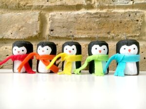 Cork Penguin Ornaments