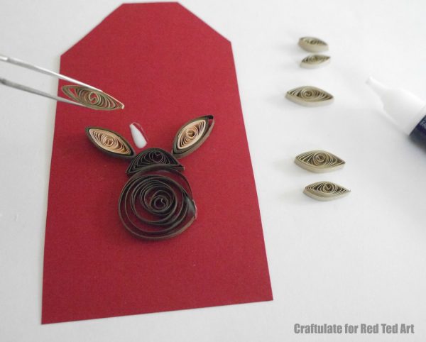 More fun with paper quilling! Try your hand at this oh so simple Paper Quilled Reindeer Pattern. It is quick and easy to make and perfect for Gift Tags or Greeting Tags. Love Rudolph. He is so cute! Check out the easy step by step quilling instructions!