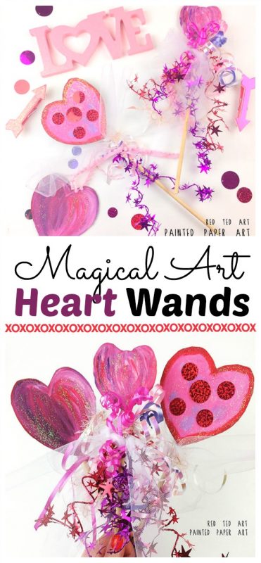 DIY Heart Wands Valentines