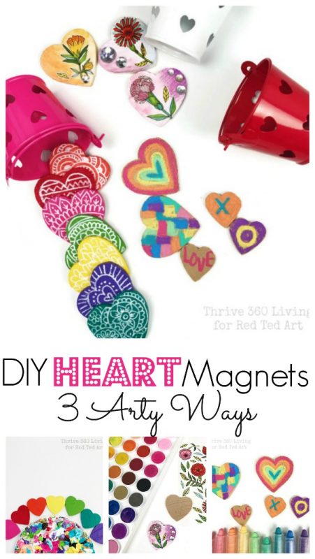 DIY Rainbow Heart Magnet Gifts
