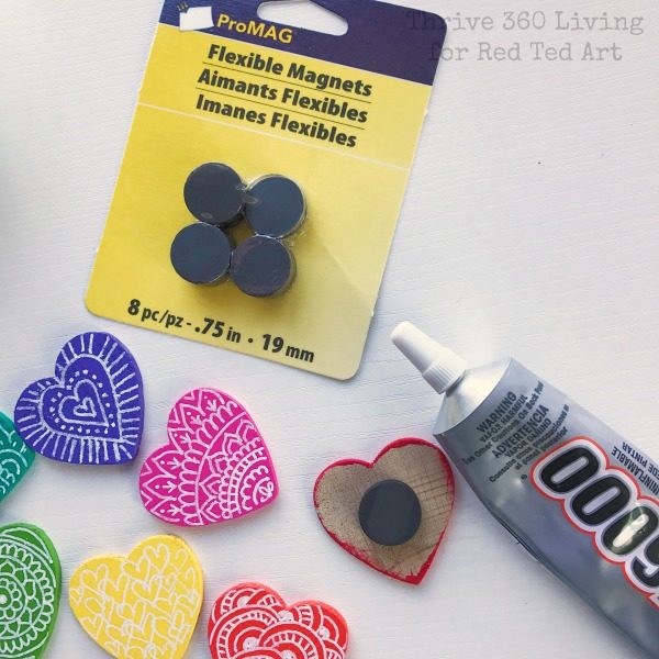 DIY Rainbow Heart Magnets