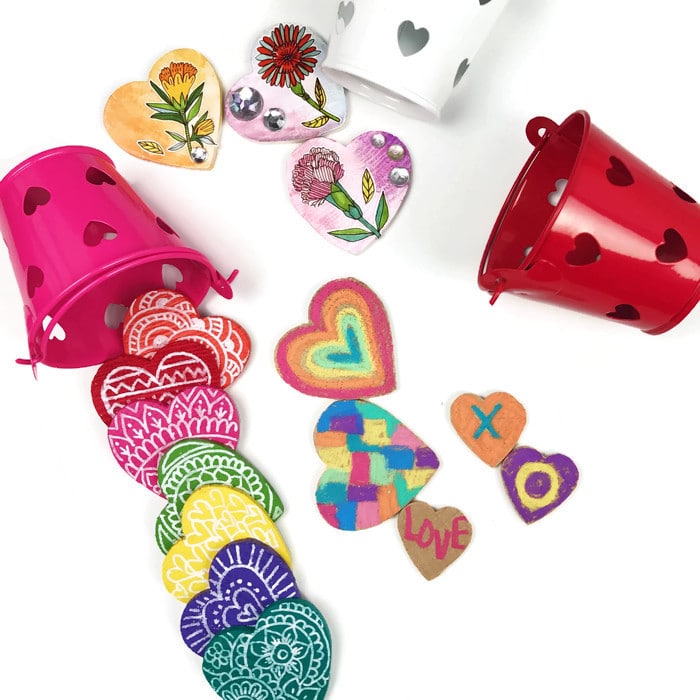 Rainbow Heart Magnets