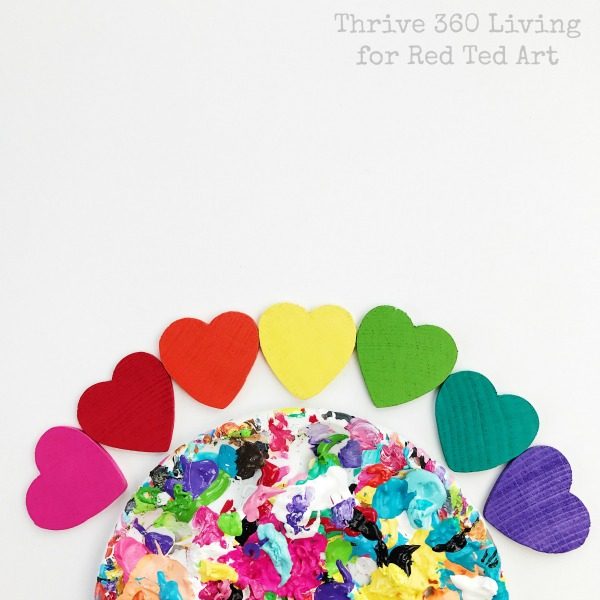 Rainbow Heart Magnets