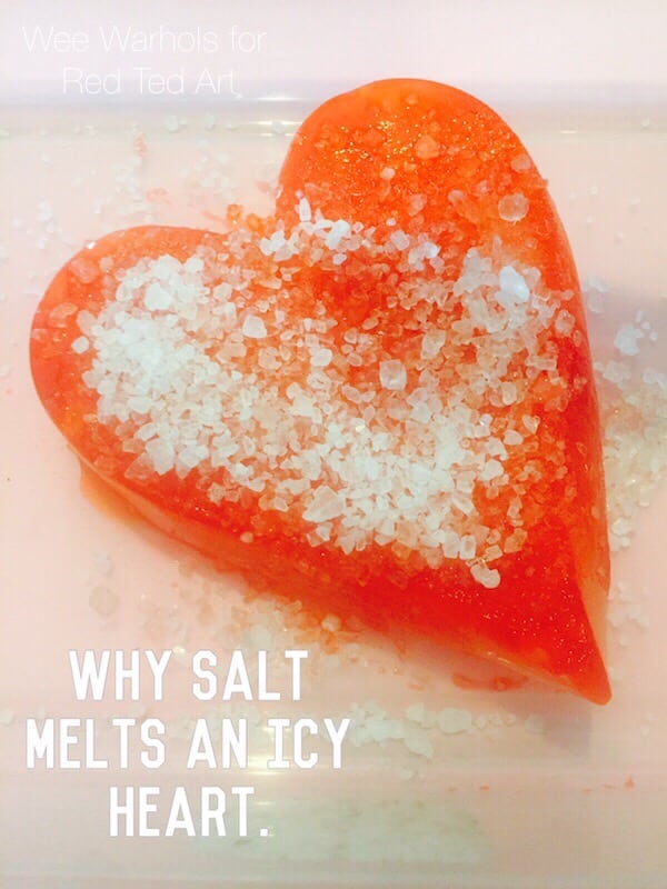 STEAM Valentines Salt & Ice Experiment