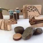 Wood block animals DIY