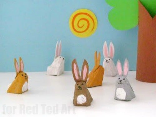Easy Egg Carton Bunny Rabbit