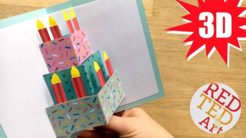How to Make an Easy Pop Up Rainbow Card - Red Ted Art - Kids Crafts