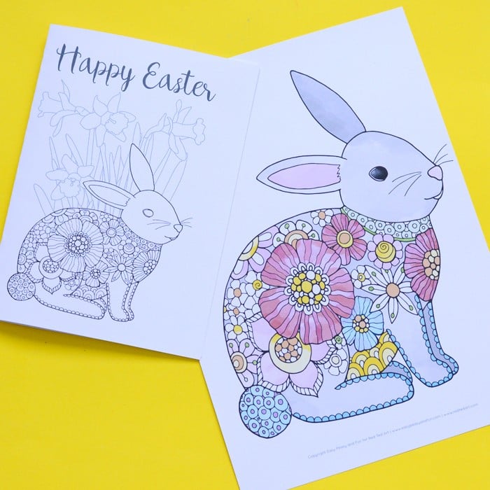 easter bunny coloring pages  red ted art  make crafting