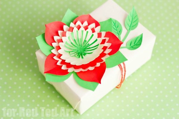 Pretty Paper Flowers DIY including Template - Red Ted Art - Kids Crafts