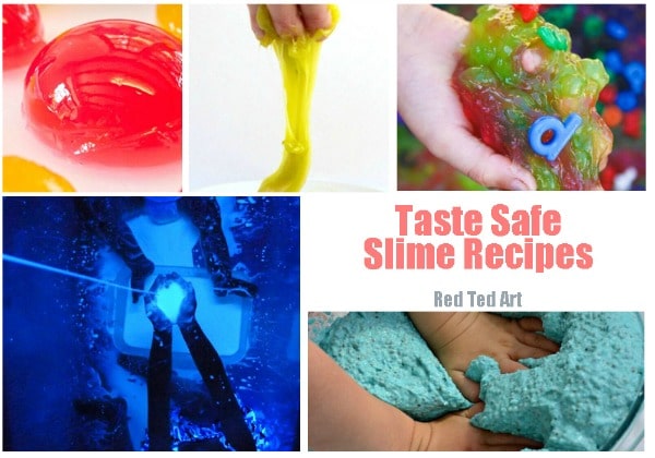 No Borax Easy Slime Recipes - LOVE Slime?  Don't have glue?  NO Borax?  NO chemicals...??!!  Check out these AMAZING play it safe (and often.) 