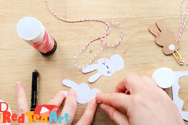 glue the paper clip bookmark