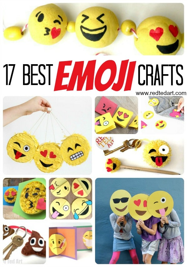 Diy Emoji Crafts For Kids Red Ted Art Make Crafting With Kids Easy Fun