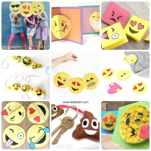 DIY Emoji Crafts for Kids - Red Ted Art - Kids Crafts