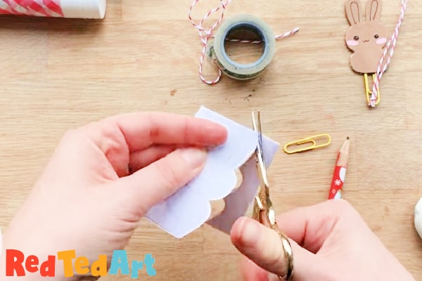 cut two bunny shapes