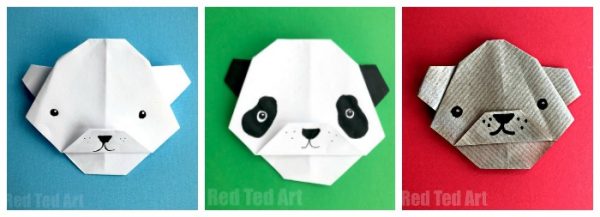 Easy Origami for Kids Red Ted Art Make crafting with kids easy & fun