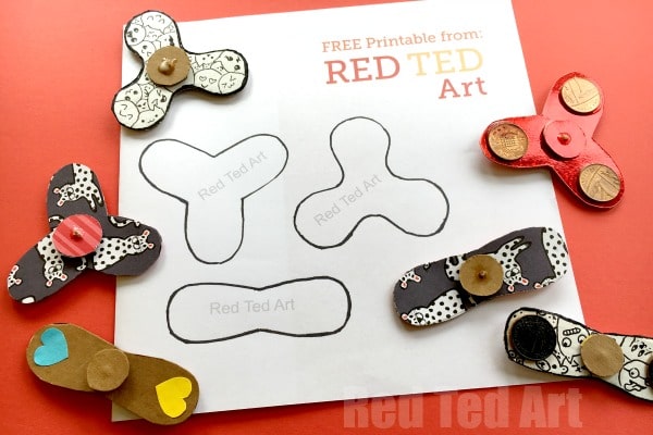 Easy (Free Template) - Science Fair Project Idea - Red Art - Kids Crafts