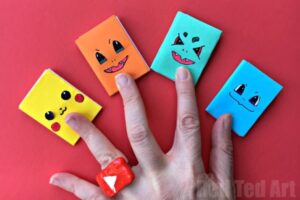 How to make NO GLUE mini notebooks in two colours - love this Pokemon Notebook design too.