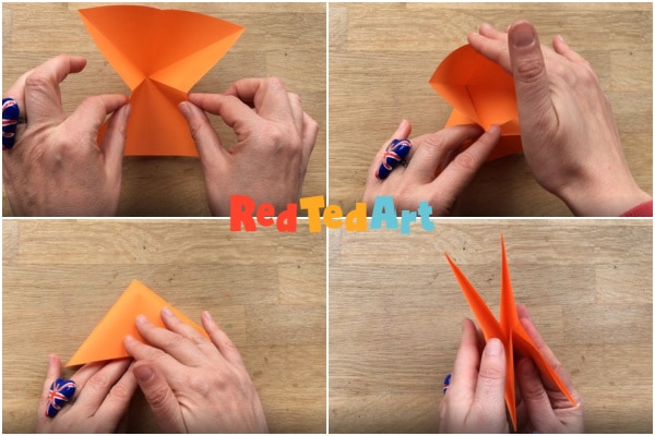 make a reverse fold