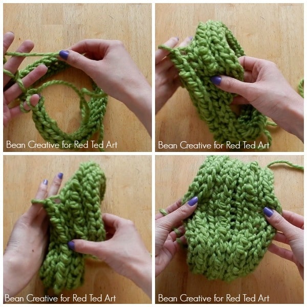 tømmerflåde Regelmæssighed Adgang How to Finger Knit a Beanie Hat DIY - Red Ted Art - Kids Crafts
