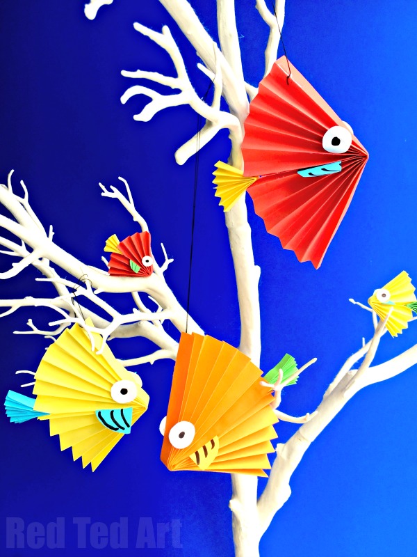 Download Easy Paper Fish craft - Red Ted Art's Blog
