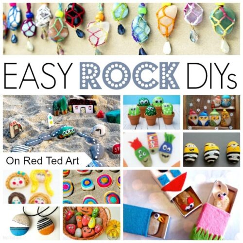 New Crafts Using Rocks Easy Rock Crafts for Kids - Red Ted Art - Kids Crafts