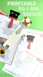 Hug a Book Pug Bookmark DIY - Red Ted Art - Kids Crafts
